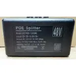 【ROUTEROS專業賣家】24瓦大功率POE SPLITTER 48V 轉12V/24W 分離器(1GBPS)