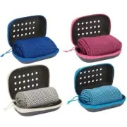 Ice Cooling Sports Towel with EVA Storage Box Quick-drying Sports Cooling Towel{