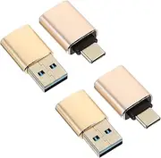 Gadpiparty 4Pcs C Male to Female Adapter Converter Compatible with Phones Laptops Tablets Durable for Disk Card Reader Use