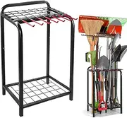 Trieez Heavy Duty Garden Tool Organizer - Sturdy Yard Tool Rack for Shed and Garage Organization, Tool Holder Rack