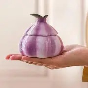 Storage Jar with Lid Onion Shaped Tea Jar Multifunction Ornament Desktop Jewelry