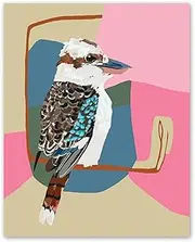 Paint by Numbers - Kookaburra Laugh - 50 x 40cm Canvas - Screen-Free Mindfulness Activities - Designed to Frame - Journey of Something Paint by Numbers Kits