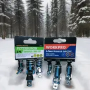 Two Universal Joint Set ,1/4 ,3/8 ,1/2 Chrome. Workpro And Pittsburgh.total 6pc
