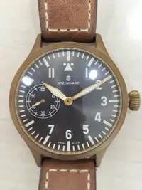 在飛比找Yahoo!奇摩拍賣優惠-神赫青銅錶47 mm，瑞士eta 6497-1機芯,全部原裝