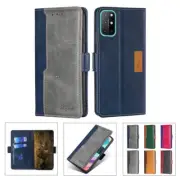 Flip Splice Leather Card Wallet Phone Case For OnePlus Nord N10 5G 8T 8 Pro 7T