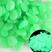 800-Piece Luminous Stone Set for Kids ，0.65 x 1.18 x 0.31 Inches - 3.35 lbs，Glow in the Dark Sand，Suitable for indoor and outdoor decoration - suitable for gardens, courtyards, paths, and terraces.(Gr