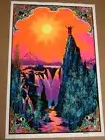 70'S VINTAGE RARE FLOCKED BLACKLIGHT ADAM & EVE POSTER "THE GARDEN" AA SALES