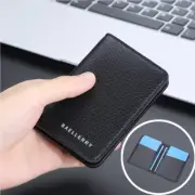 Minimalist Slim Bifold Wallet Short Clutch Card Holder Front Pocket for Men Gift