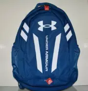 Under Armour Hustle 5.0 Backpack 1361176 426 Varsity Blue/White NWT