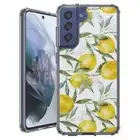 For Samsung Galaxy S20 S21 S23 S24 FE 5g TPU Case+Glass(Citrus Pattern)
