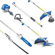 Hyundai 33cc 5-in-1 Petrol Garden Tool Set – Hedge Trimmer, Chainsaw, Brush Cutter & More (HYMT331)