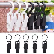 Rotatable Clothes Plastic Curtain Clip Clothes Hat Hanging Wardrobe Bra Clips