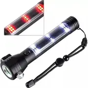 Premium Solar Power LED Torch Multi-functional USB Phone Charge, Compass, Hammer