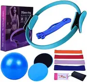 Pilates Equipment for Home Workouts Pilates Ring and Ball Set sistance Bands & Mo Perfect for Home Pilates Equipment