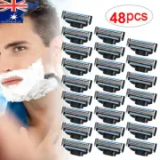 3 Blades For Men Gillette MACH 3 Razor Shaving Shaver Trimmer Refills Cartridges