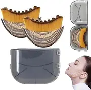 Lymphatic Contour Face Brush,Dry Brushing Face Brush,Lymphatic Drainage Massager,Chin Jawline Sculpting,Ergonomically Designed to Fit The Skin Precisely and Relieve Fatigue,Reduce Puffiness (2PCS)