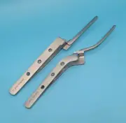 SET OF 2 GERMAN STAINLESS Articulating Paper Dental Forceps Straight & Curved