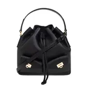 Ferragamo Multipocket Bucket Bag One size black