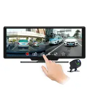 Elinz 10.26" Dashboard Carplay & Android Auto Real 4K + 1080P Dual Dash Cam Camera WiFi ADAS Smart Driving Assistant Car DVR
