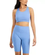 MSRP $25 Ideology Sweat Set Low Impact Sports Bra Blue Size XL