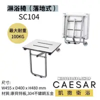 在飛比找蝦皮購物優惠-CAESAR 凱撒衛浴 SC104  淋浴椅 康貝特板 浴室