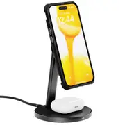 EFM Qi2 15W Duo Wireless Charge StandWith 20W Power Supply and 1.2M Cable