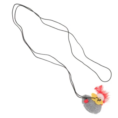 Cat Door Hanging Toy with Bungee Rope Mice Toys Cats Hanging Door Plush Mouse