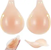 [MIJOYCHY] Stick On Bra Cups Silicone Adhesive Bra for Women Sticky Bra for Backless Breast Lift Pasties Bra