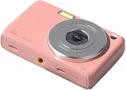 4K Digital Camera Digital Video Camera 50MP P 2.88 Inch Screen 16X Digital AF Auto Focus Anti-Shake Built-in Flash Battery Beauty Filters Birthday Festival Pink