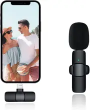 Wireless Lavalier Receiver Mic iOS & Android Live Streaming For Vlogging Content Creator