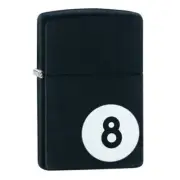 Zippo Metal Constructed Refillable Windproof Design Eight Ball Matte Lighter