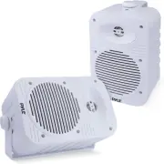 500 Watt Bluetooth Indoor Outdoor Speakers Pair - Dual Waterproof 5.25” 2-Way Fu