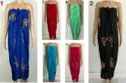 LADIES TUBE SARONG DRESS MUMU T24 size 10 12 14 16 Tie Front Elastic Back Beach