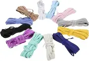 GLSTOY 12Pcs Colorful Elastic Bands for Crafts DIY Projects and Sewing High Durability Easily Cut to Versatile Use for Apparel and Decoration Random Color