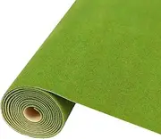 Artificial Model Grass Mat Trains Green White Yellow Snow 40x200cm or 15.7‘’ x 78'' for Decoration Kids Craft Scenery Model DIY (Grass Green)