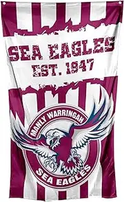 Manly Sea Eagles NRL Large Wall Cape Flag
