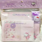 Hello Kitty Letter Envelopes Stickers Pin Set Pink Angel Vintage Japan 2002 RARE
