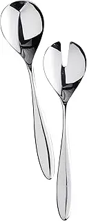 [Alessi] Mami 10-1/4-Inch by Salad Set, Mirror Polished, Silver