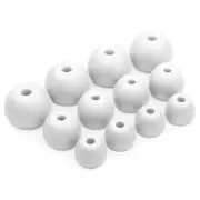 12 x Silicone EarBuds Ear Tips For Beats Flex, Tour 2.0 Earphones in White