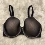 Natori 32DD Bra Black Cafe Esteem Full Figure Seamless Underwire 741214 NWT