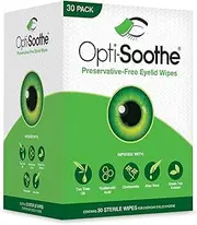 Opti-Soothe Preservative-Free Eyelid Wipes - Moist Towelette For Daily Eyelid Cleaning. Preservative-free. Soothing, Moisturising, Natural Ingredients