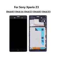 在飛比找蝦皮購物優惠-Lcd 帶框架適用於索尼 Xperia Z3 D6603 Z