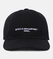 [Stella McCartney] Stella McCartney Embroidered logo baseball cap UK 7 3/8 black