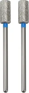 OTOTEC 2Pcs Nail Drill Bits Diamond Drill Bits 2.35mm Handle Diameter Cuticle Bit for Electric Nail Drill, for Nail Care Foot Care Home Salon & DIY, Medium