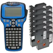 G&G RM-GG-810 Thermal Label Printer with 12x Black on Clear 9mmx7m Label Tape