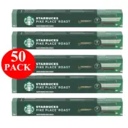 Starbucks By Nespresso Pike Place Roast Coffee Pods Capsules 50 Pack