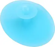 Silicone Body Scrubber, Facial Cleansing Brush Face Scrubber Soft Handheld Face Brush Exfoliator Baby Bath Brush for 1-12 Monthes Baby (Nude Blue)