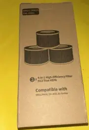 New 3 pack 4-in-1 High Efficiency H13 True HEPA Filter