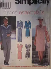 UNCUT Simplicity SEWING Pattern 7596 Misses Pants Skirt Top Dress Essentials FF