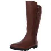 Naturalizer Womens Gael Brown Tall Riding Boots Flats 4.5 Medium (B,M) BHFO 6678